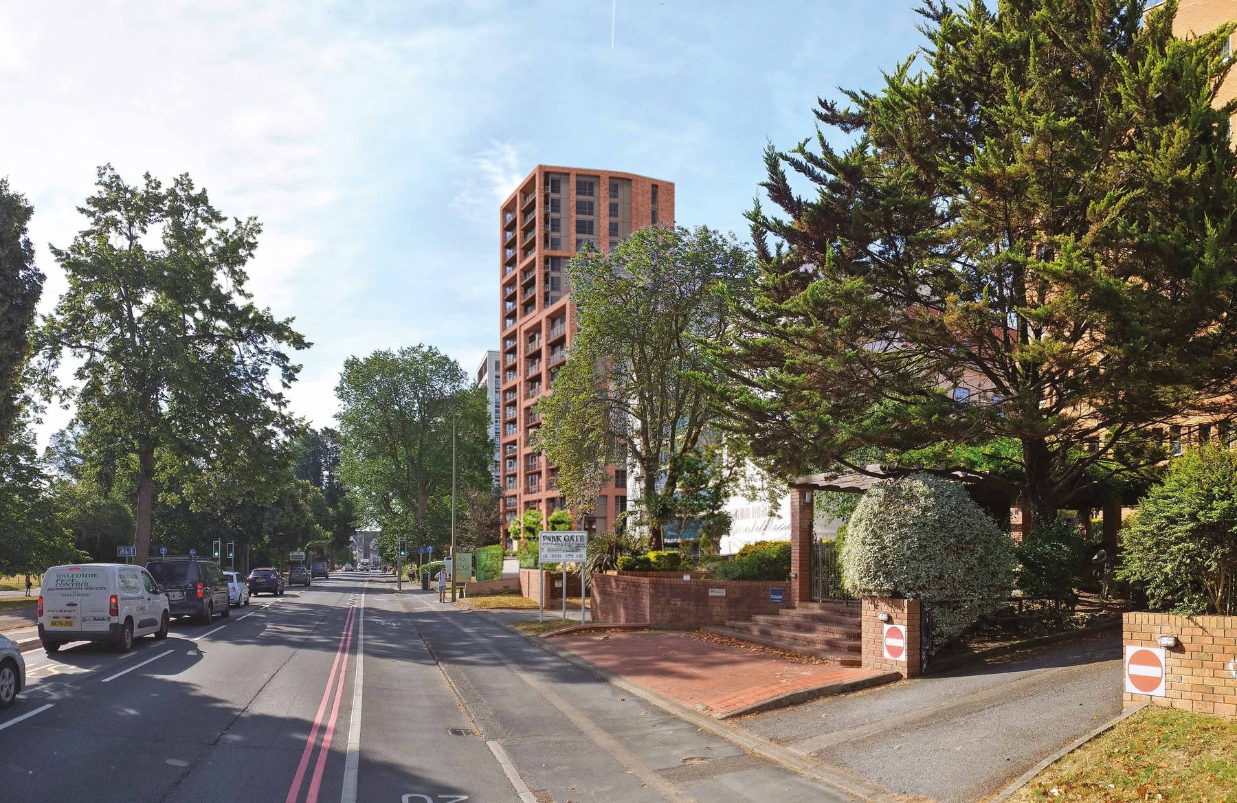 CGI of the proposed development seen from Preston Road