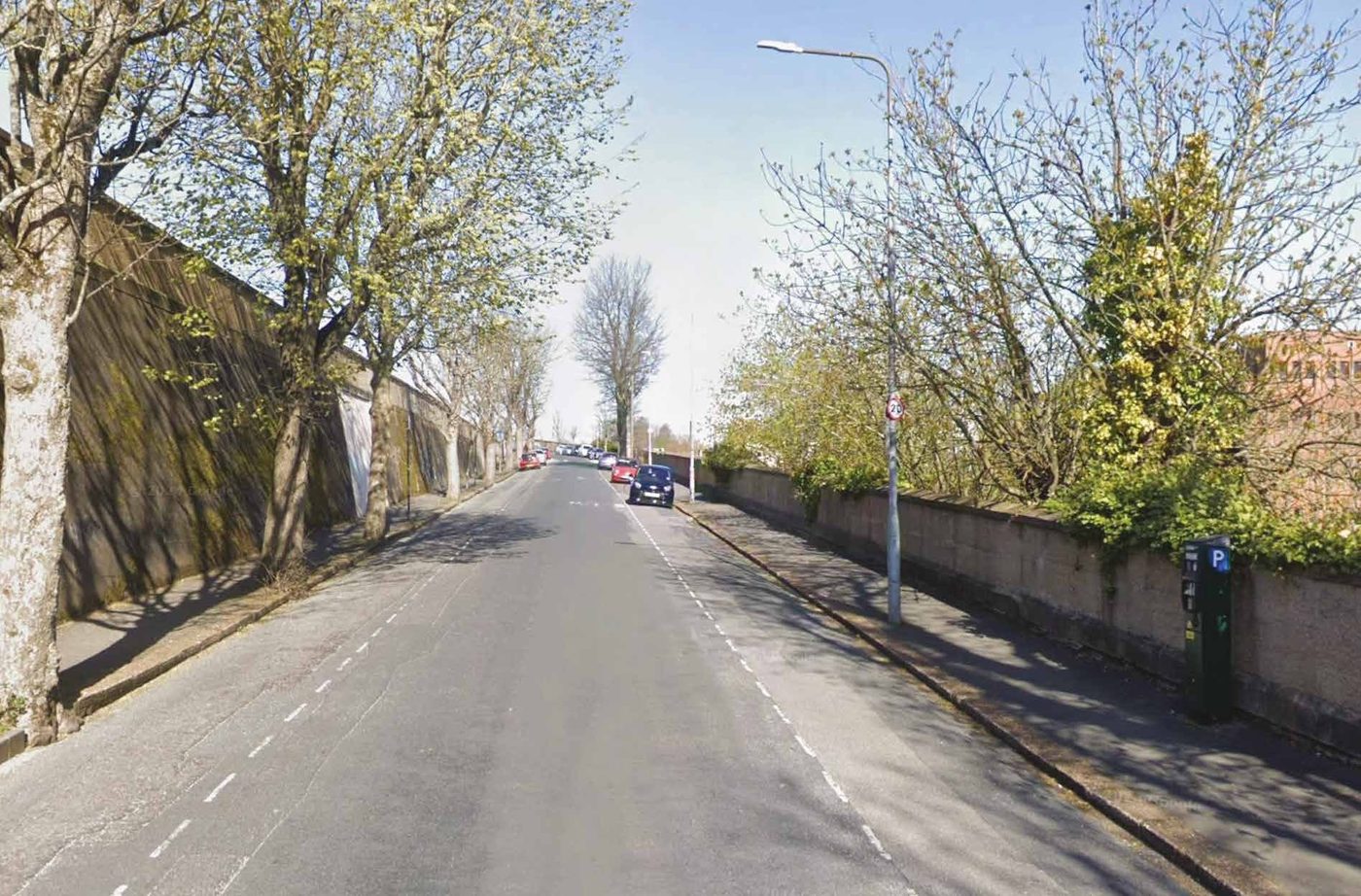 View from Dyke Road Drive showing the change in levels beside the mainline railway